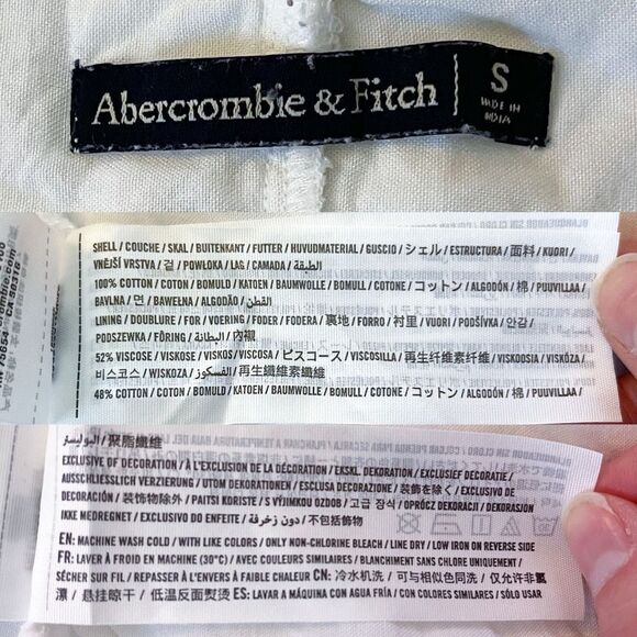 Abercrombie & Fitch White Eyelet Tie-Back Romper - Picture 9 of 11